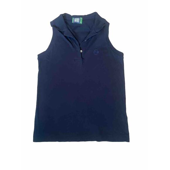 Sergio Tacchini Shirt Womens Medium Vintage Tennis Polo Old Money Preppy Tank - Picture 1 of 11